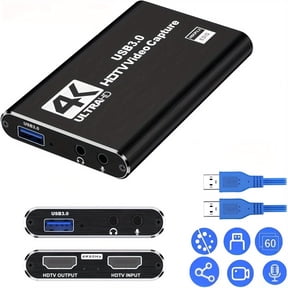 USB 3.0 HD Video Capture Card, 1080P Full HD, HDCP 2.2, 3.5mm Audio, Metal Build for Live Streaming, Gaming, PC Recording