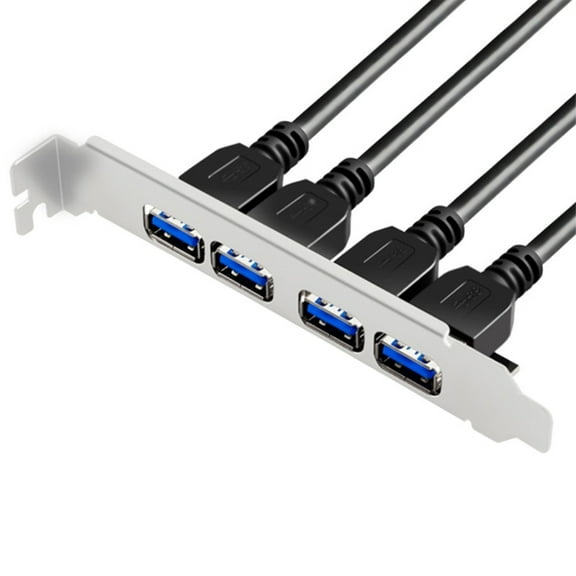 USB 3.0 HUB 4 Port HUB Front Panel to Motherboards 20Pin 19Pin Header Connectors Cable Compatible for Motherboards