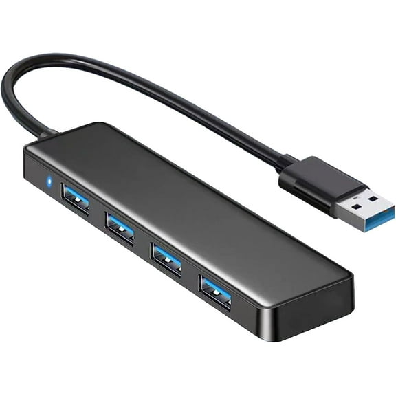 USB 3.0 Hub, 4-Port Hub Splitter Expander for Laptop, Xbox, Flash Drive, HDD, Console, Printer, Camera,Keyborad, Mouse(Not Charging)
