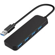 FUCHEGN 4-Port USB 3.0 Hub Expander for Laptop, Black