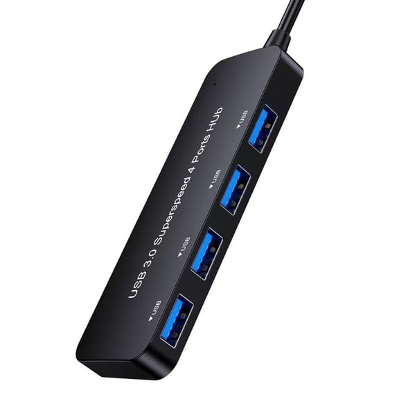 USB 3.0 Hub, 4Ports USB Hub USB Splitter Expander for Laptop, Xbox, Flash Drive, HDD, Console, Printer, Camera, Keyborad, Mouse(Not for Charging)