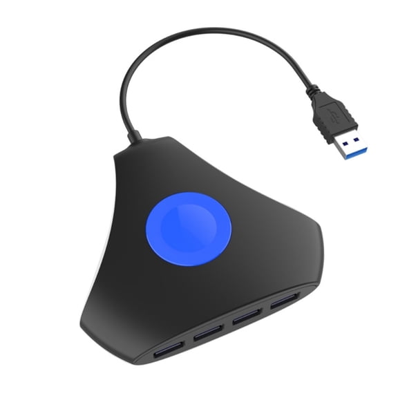 USB 3.0 Hub Adapter 4 Port High Speed Data Transfer USB Splitter Converter for PS5/Xbox Series X Laptop, Desktop PC