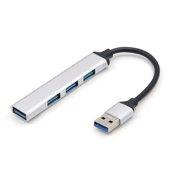 USB 3.0 Hub Multiport Adapter - 5Gbps High-Speed USB Splitter with Type-C Port, Plug-and-Play USB Expander for Laptops, Desktops, Gaming Consoles & MacBooks