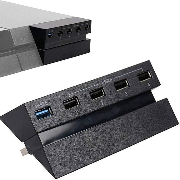 USB 3.0 Hub Splitter - USB Extender 5 Port for PS4(Not for PS4 Slim, PS4 PRO)