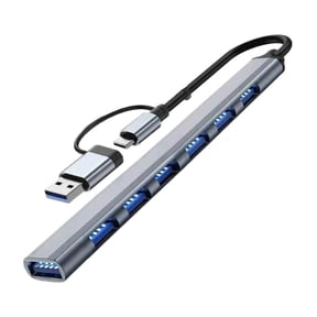 USB 3.0 Hub, high Speed 7-Port USB Hub Splitter Expander for Laptop, Flash Drive, Console, Printer, Camera,Keyborad, Mouse
