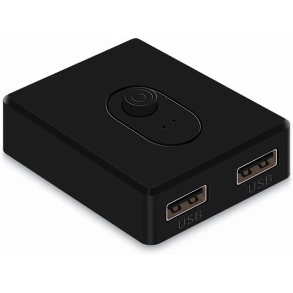 USB 3.0 KVM Switch 1X2/2X1 Switch Switcher for Laptop Computer Printer Keyboard Mouse ABS, B, Black, 500413262A2