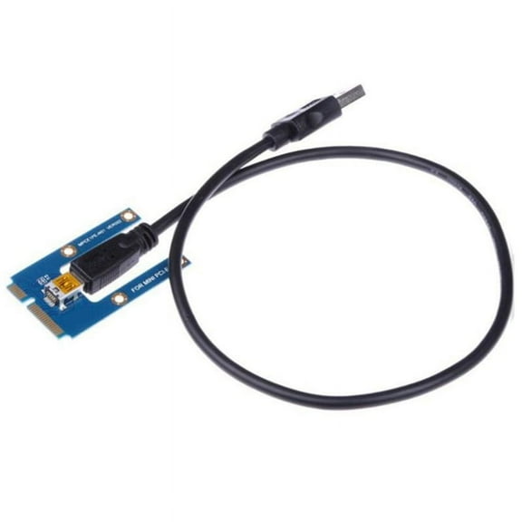 USB 3.0 Mini PCI-E to PCIe PCI Express 1X to 16X Extender Riser Card Adapter Extension Cable for Mining