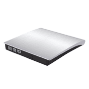 USB 3.0 Portable External CD Drive - High-Speed  DVD/CD ROM Burner with Plug and Play Design - Compatible with Laptop Desktop Windows Apple Mac Pro MacBook with Fast Data Transfer Ratessliver