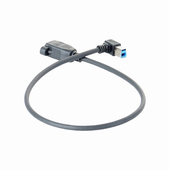 USB 3.0 Right Angled Male To Female Extension Cable Back Panel Mount Adapter 0.5m High Speed Data Transfer
