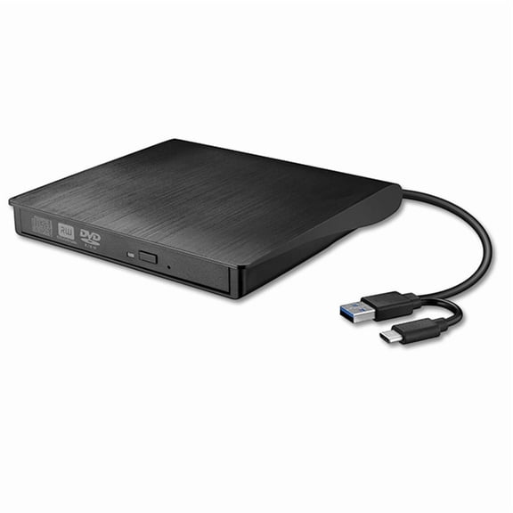 USB 3.0 SATA External DVD CD-ROM RW Drive Enclosure 5Gbps High-Speed 12.7mm Optical Drive Case for Laptop Desktop Black