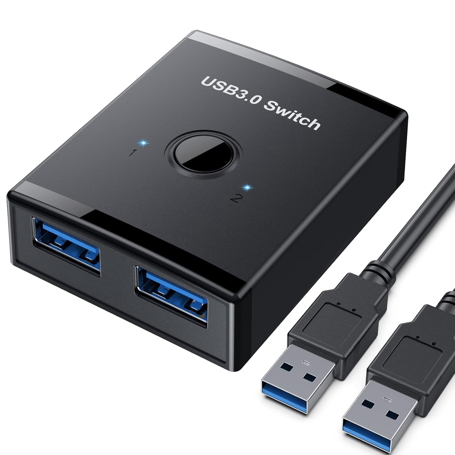 Switch 2 Usb USB 3.0 Switch, Bi-Directional USB Switch 2 in 1 Out / 1 in 2 Out, USB ...