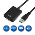 USB 3.0 To Adapter HD 1080P Video Cable Adapter Converter with Audio