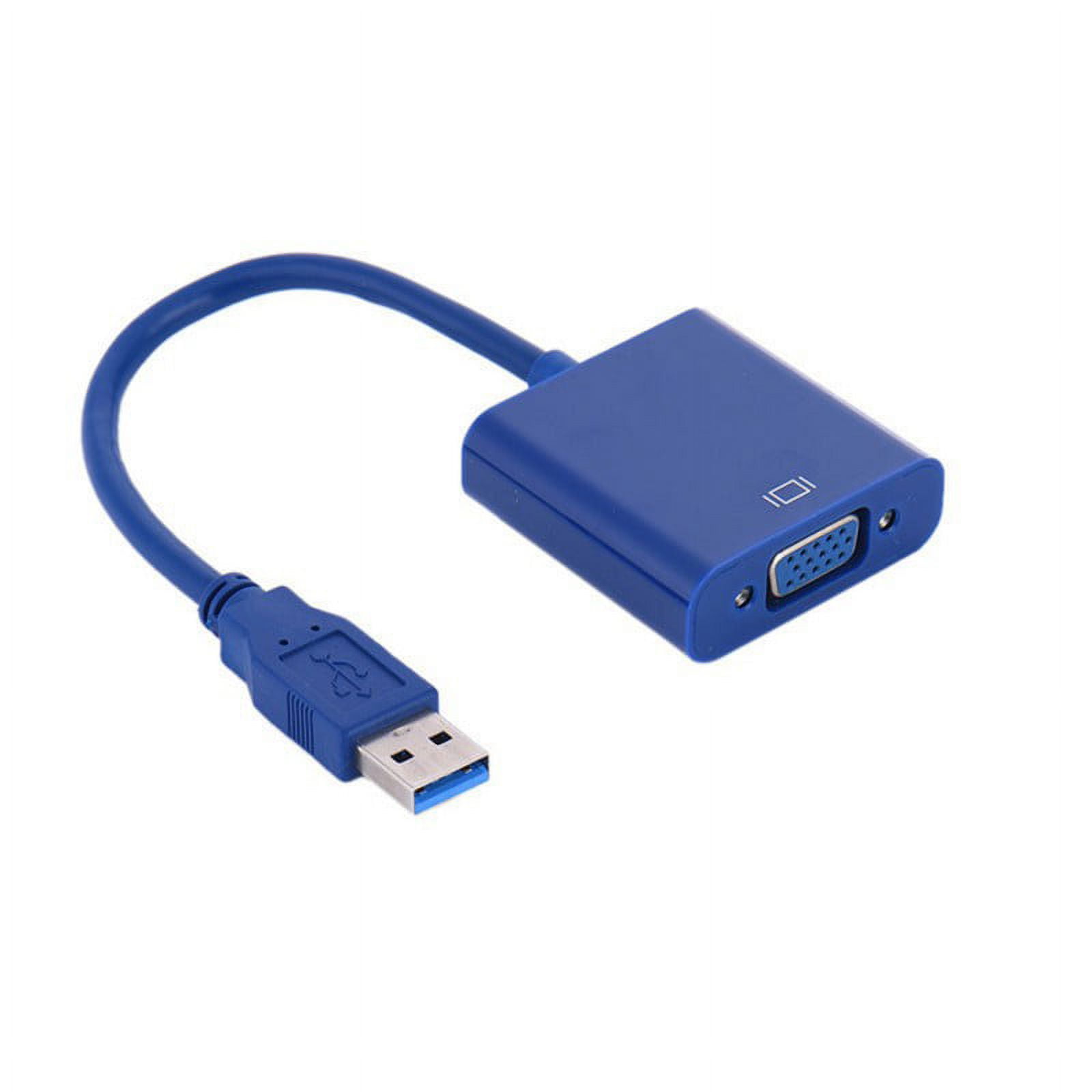 USB 3.0 To VGA Driverless Adapter USB 3.0 Male 15pin Female Connector