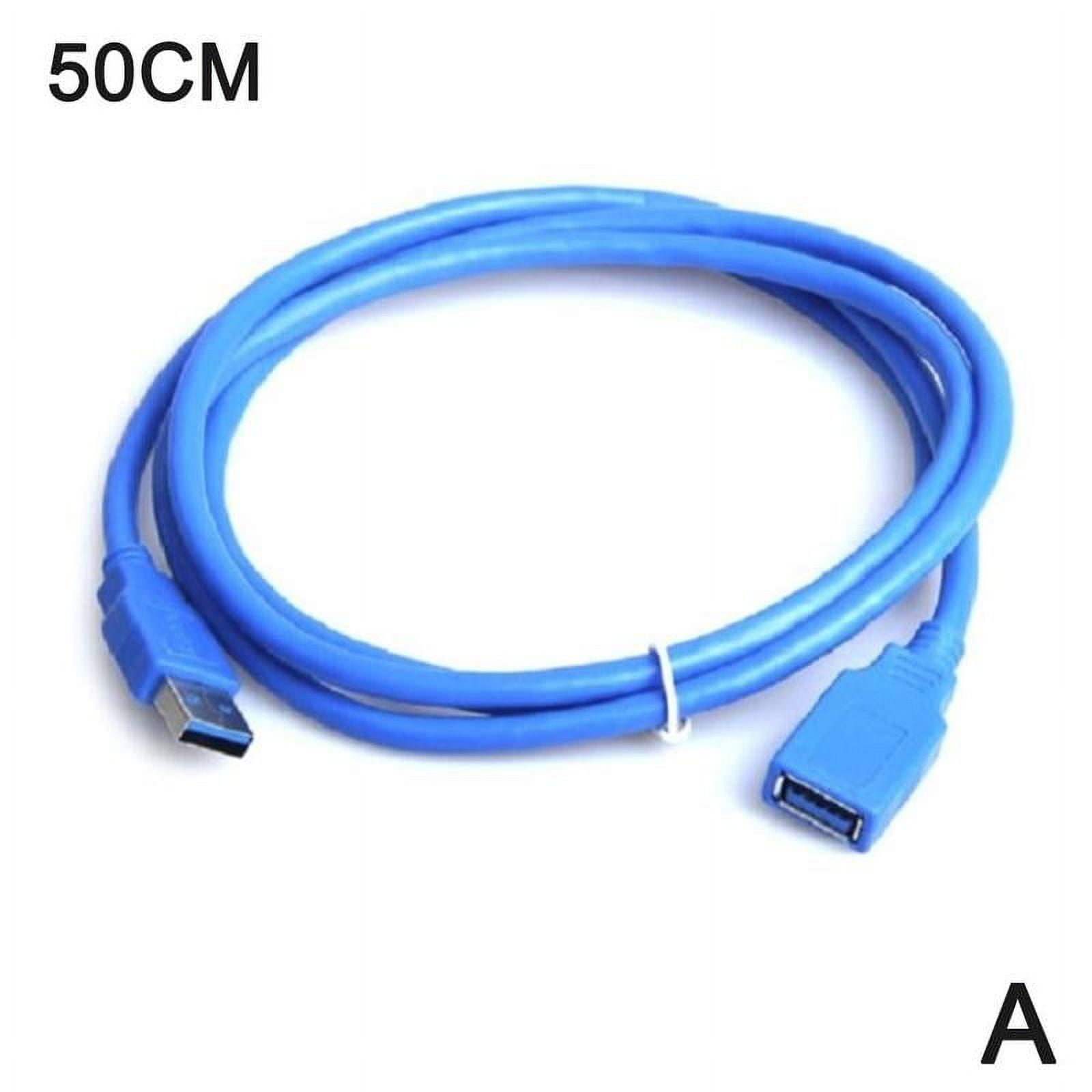 NZRUANE USB 3.0 Type A Male to Female Extension Data Sync Cable Blue ...