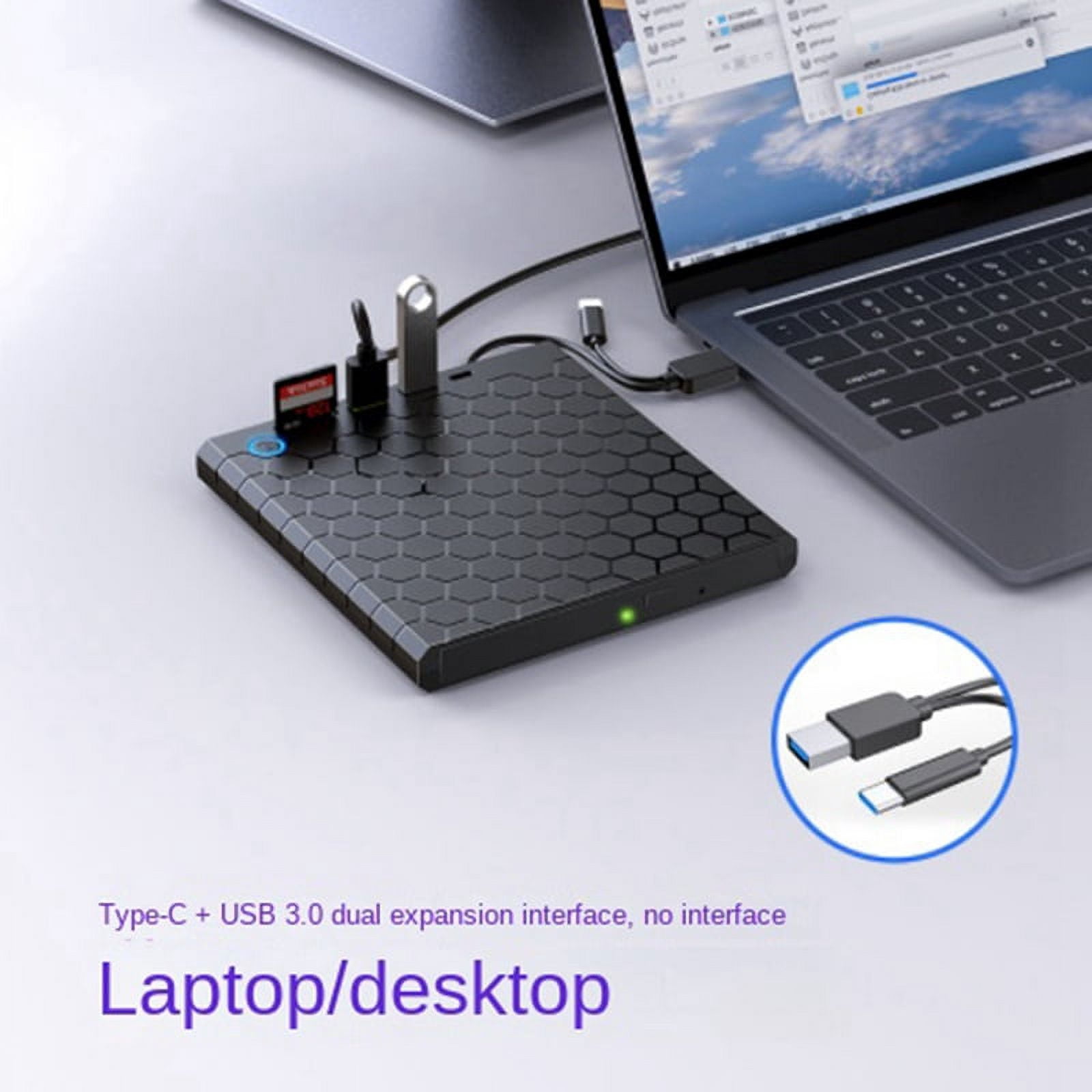 Usb 8mb USB 3.0 Type C External CD DVD RW Drive 8MB DVD Writer Portable DVD ...