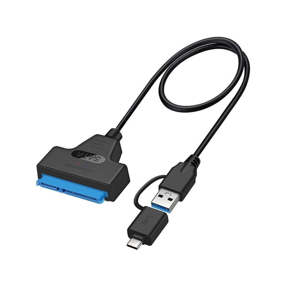 USB 3.0 Type C to SATA Adapter Cable, USB 3.0/Type-C to SSD/2.5 Inch SATA Hard Drive Adapter, 2.5 Inch HDD/SSD Hard Drive Driver Converter/Adapter Cable