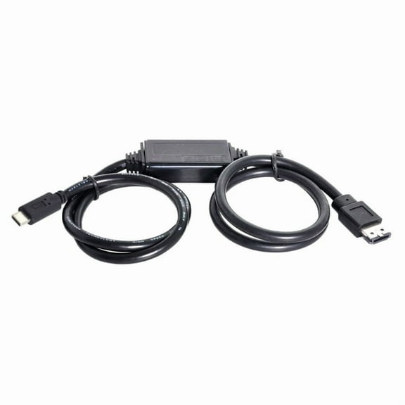 USB 3.0 Type C To ESATA Converter Cable With 5V Power Supply For External HDD SSD ODD Drives High Speed 5Gbps Data Transfer