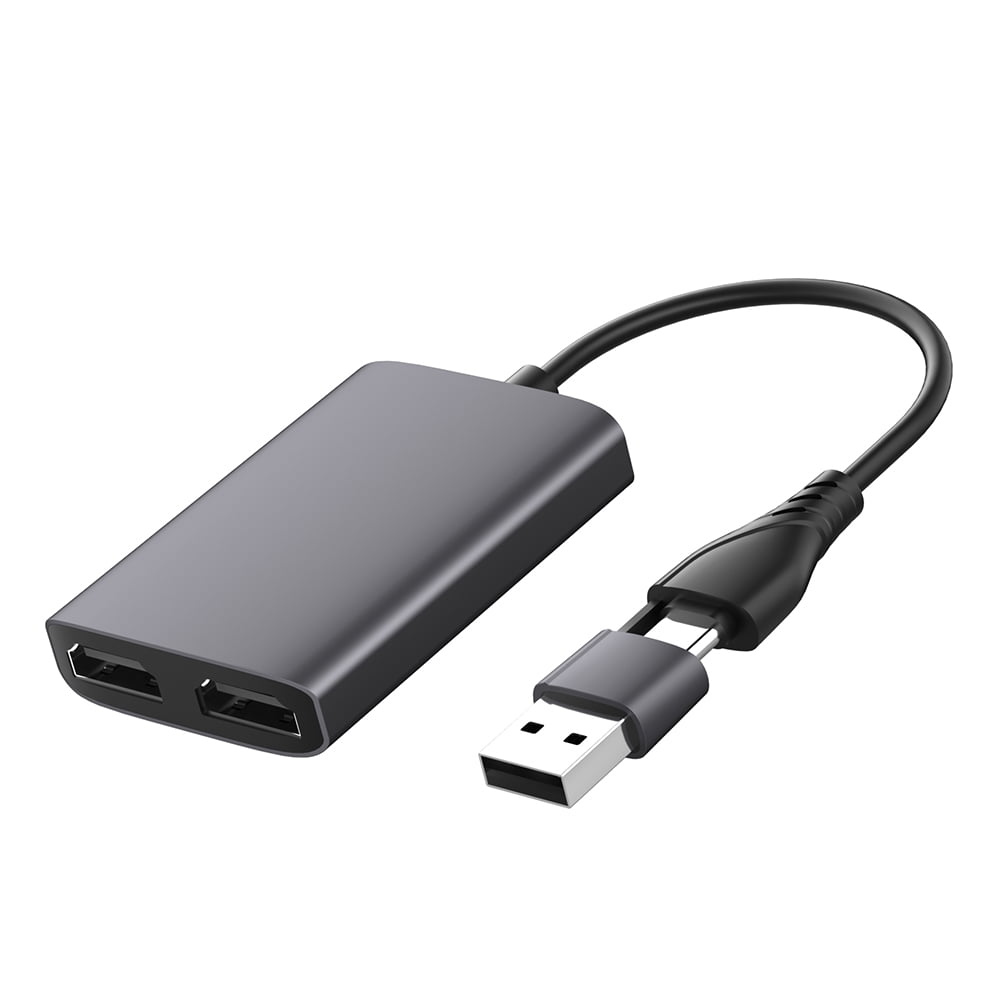 USB 3.0 Type C to Dual 1080P 60Hz HD Display Adapter 2 Different Screen