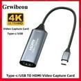 USB 3.0 Video Capture Card USB/Typec TO Adapter Game