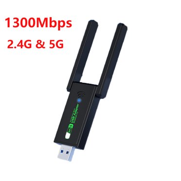 1300Mbps USB WiFi & Bluetooth 4.2 Adapter - Dual Band Wireless Network Dongle (Realtek 8821CU)
