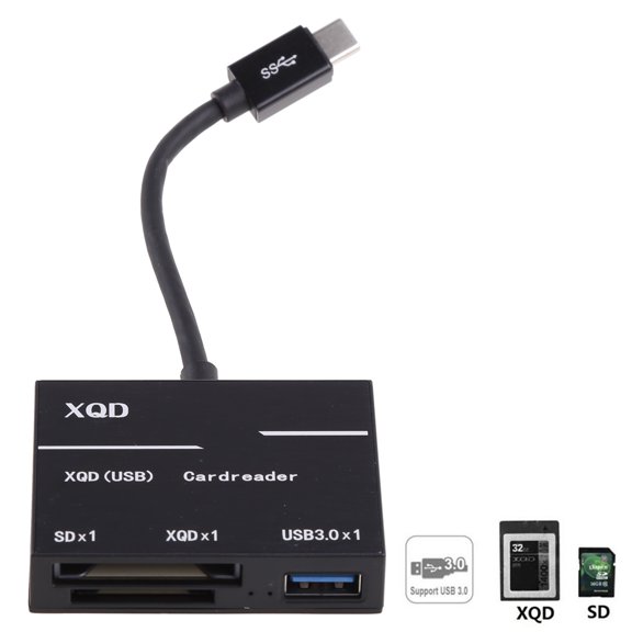 USB 3.0 XQD/SD Card Reader/Write Superspeed 5Gbps Flash SD Memory Card Reader