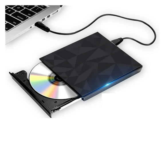 USB 3.0 &Type C DVD Drive, CD Burner Driver Drive-free High-speed Read-write Recorder, External DVD-RW Player Writer Reader ,High Volume Speakers