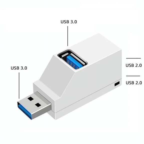 USB 3.0 hub adapter extender mini splitter box 3 ports high speed for PC laptop U Disk Card Reader