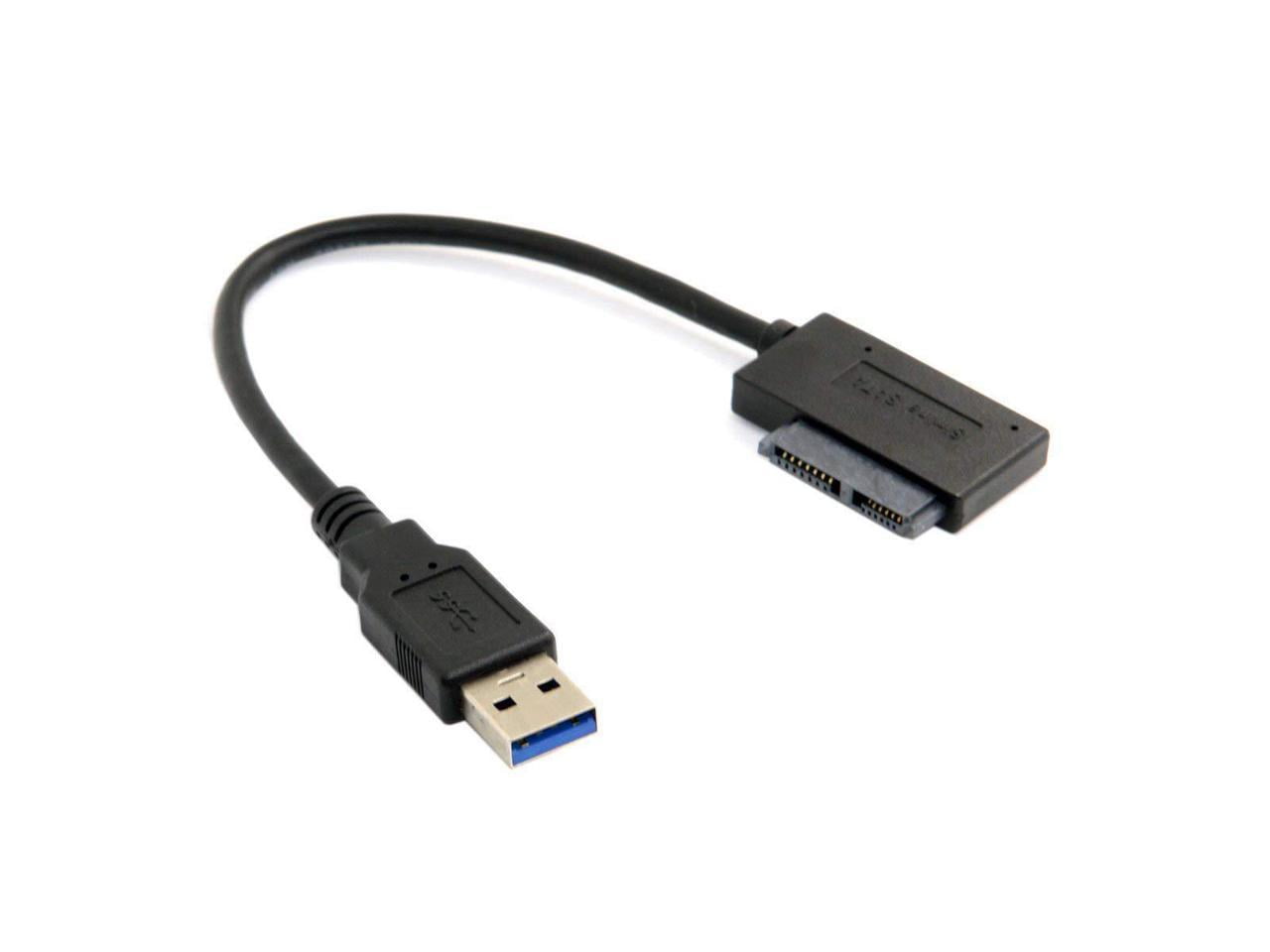 EYOOLD USB 3.0 to 7+6 13-pin Slimline SATA Adapter Cable for Laptop CD/DVD  ROM Optical Drive