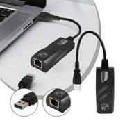 USB 3.0 to Ethernet Adapter, Usavan Gigabit RJ45 Network Card Plug Play, Compact USB to LAN Converter for Laptop Desktop PC Gaming Streaming