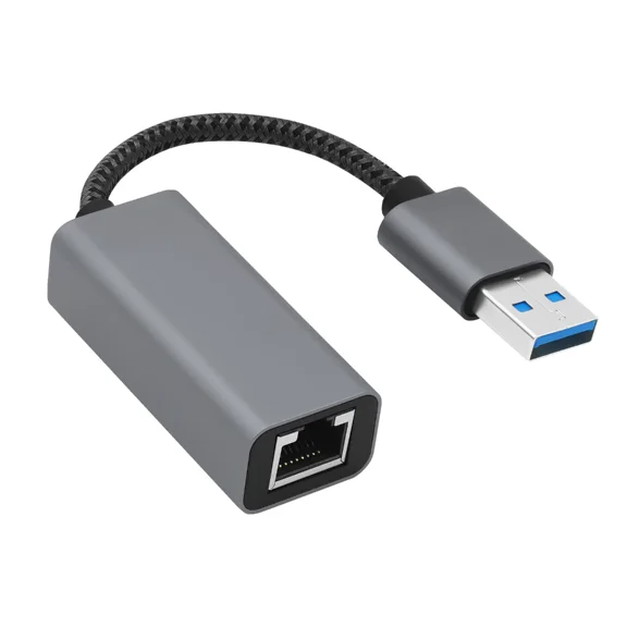 USB to Ethernet Adapter, 1000Mbps Plug and Play Ethernet Adapter with USB 3.0, Driver Free, RJ45 LAN Network Dongle Compatible with Switch, Laptop, PC, MacBook, Windows, macOS
