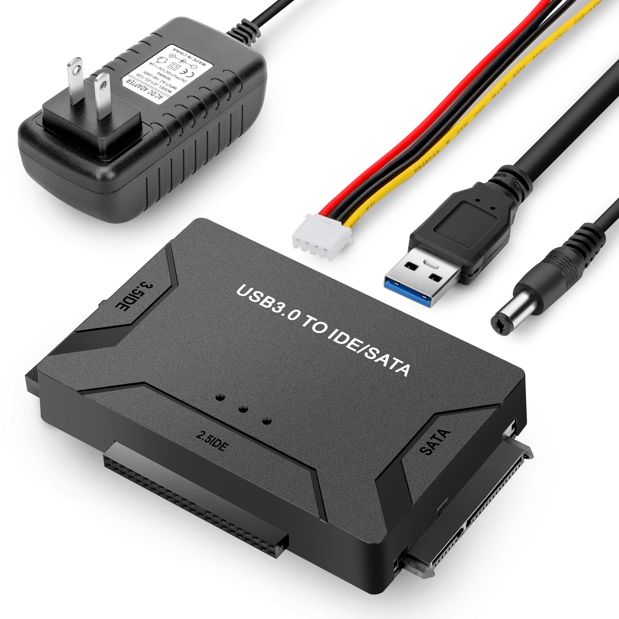 USB 3.0 to SATA Adapter Cable for 2.5 SATA IDE Hard Drives External  Converter Cable Combo for 2.5/3.5 DE SATA SSD Hard Drives Disks