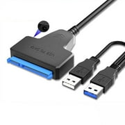 USB 3.0 to SATA Adapter Cable for 2.5 SSD/HDD, External Hard Drive Converter with Auto Sleep Function