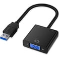 Monitor Usb Enabled USB 3.0 to VGA Adapter, 1080P HD Multi Monitor Converter for Laptop ...