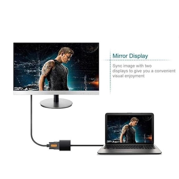 USB 3.0 to VGA Adapter, External Video Graphics Converter 1080P for Multi Monitor Display