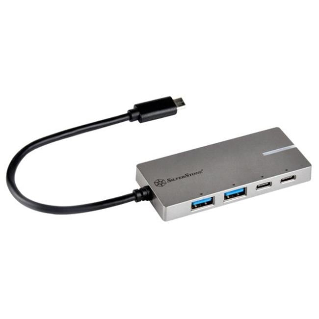 USB 3.1 Generation 1 Type-C to Dual USB Type-A & Dual Type-C Hub, Charcoal