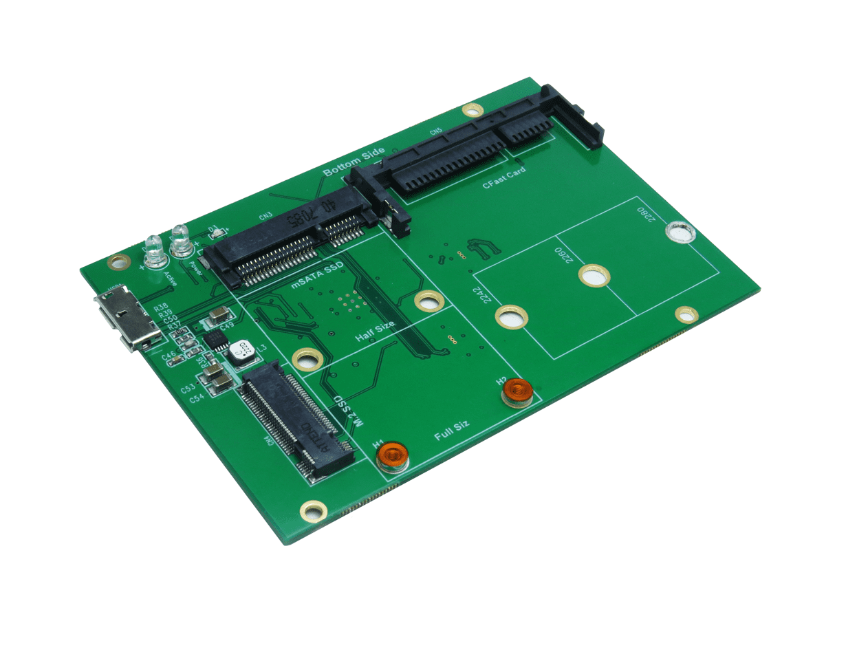 USB 3.1 Micro B to M.2 - mSATA - CFast Card Adapter - Walmart.com