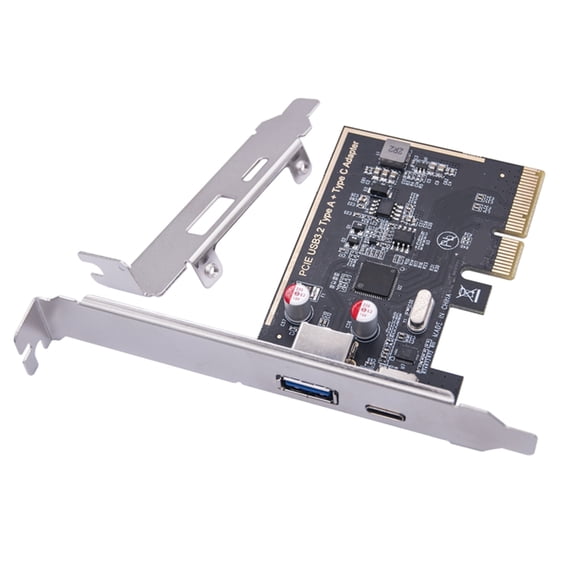 USB 3.1 PCIExpress Card with Two Port Fast Speed 10Gbps ASM1142 Chip for Efficient Data Exchange 15Pin Power Supply
