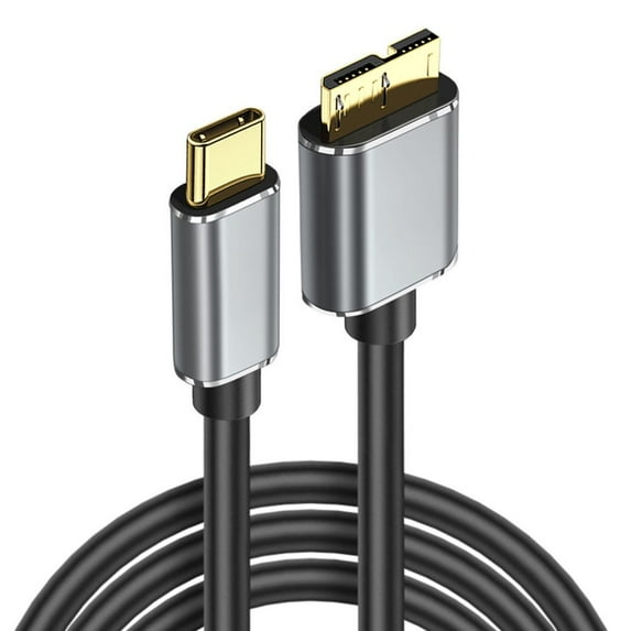 USB 3.1 SSD HDD Cord USB C to Micro B 3.0 Cable Data Sync USB 3.1 Type-C to Micro B 5Gbps Fast Speed 2M