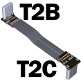USB 3.1 Type C To Type C Extension Cable 90 Degree FPC FPV Ribbon Flat USB C Cable 3A 10Gbps EMI