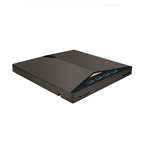 USB 3.1 Type C/USB 3.0 External DVD Writer CD DVD RW Optical Drive Super Drive for Laptop Notebook ,Plug & Play Portable