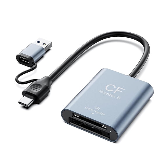 USB 3.2 Double Slot Card Reader For CFe A And SD3.0 Supporting Multiple Operating Systems