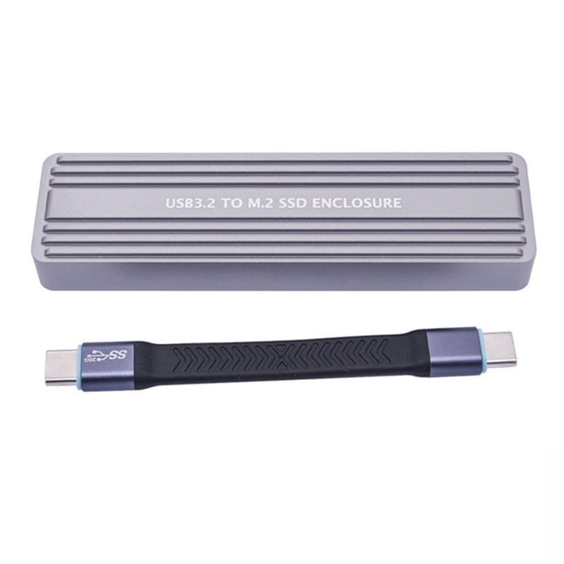 M.2 NVMe NGFF SSD Enclosure USB 3.2 GEN 2 to M.2 SSD 20Gbps Solid State Drive M.2 Case Box for 2230/2242/2260/2280 SSD