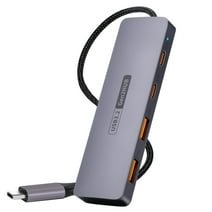 USB 3.2 Gen 2 Speed, EEEkit USB C to USB/C Hub with 2 USB A & 2 USB C Ports for Laptop Keyboard