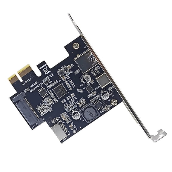 USB 3.2 Gen1 Expansion Card PCIExpress Adapter with 3 Ports for Desktop PC
