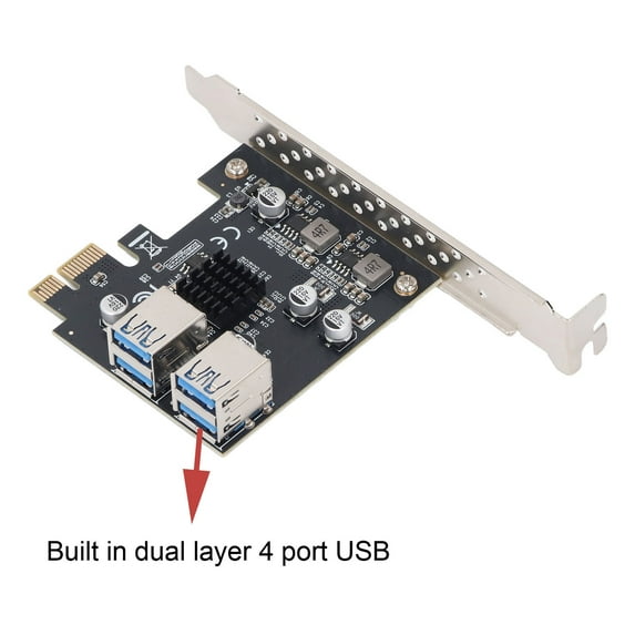 USB 3.2 Gen1 PCIe Expansion Card, 4 Port USB A, Supports Win7/10/11 OS