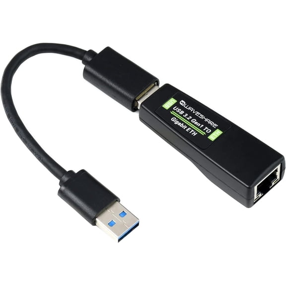 USB 3.2 Gen1 to Gigabit Ethernet Converter No Driver Required Plug and Play Multi Systems Compatibility