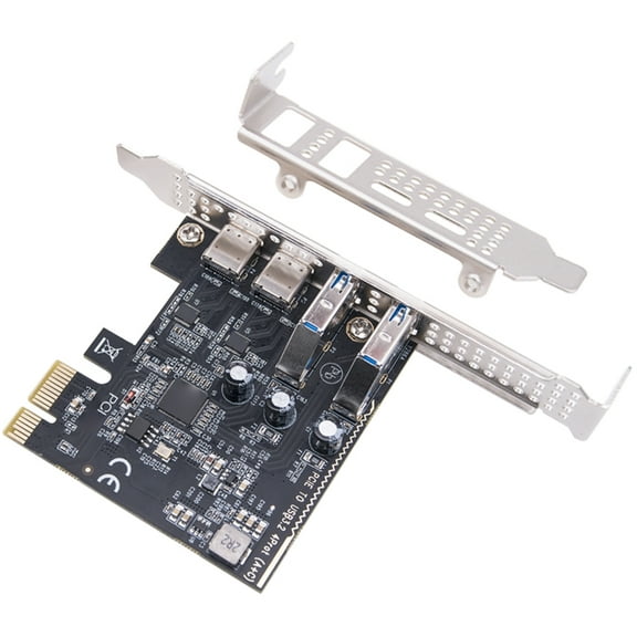 USB 3.2 PCIe Card 2 Type C 2 TypeA Port 10Gbps Data Transfer Desktop Computer Hardware Component