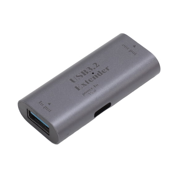 USB 3.2 Signal Extender 5Gbps 10m Long Distance Portable USB3.2 Signal Amplifier Extension Adapter with 15W USB C Charging Port