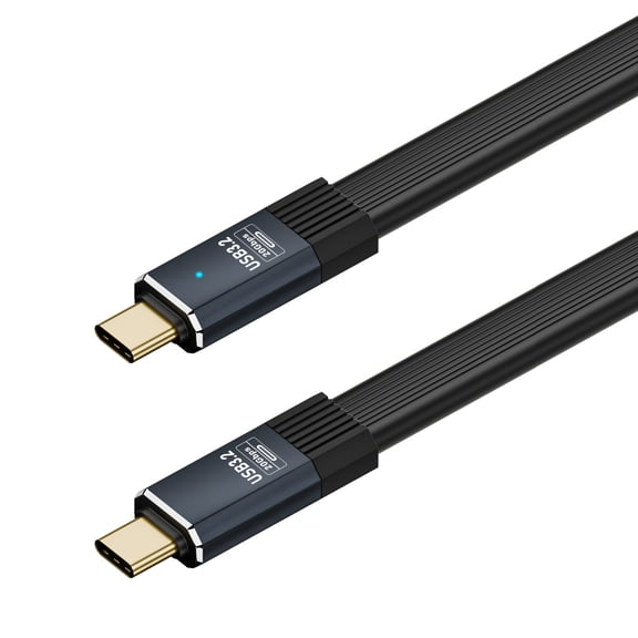 USB 3.2 Type C Soft Flexible Cable with 20Gbps Transfer 8K60hz Video Support Highly Durability for External Disks