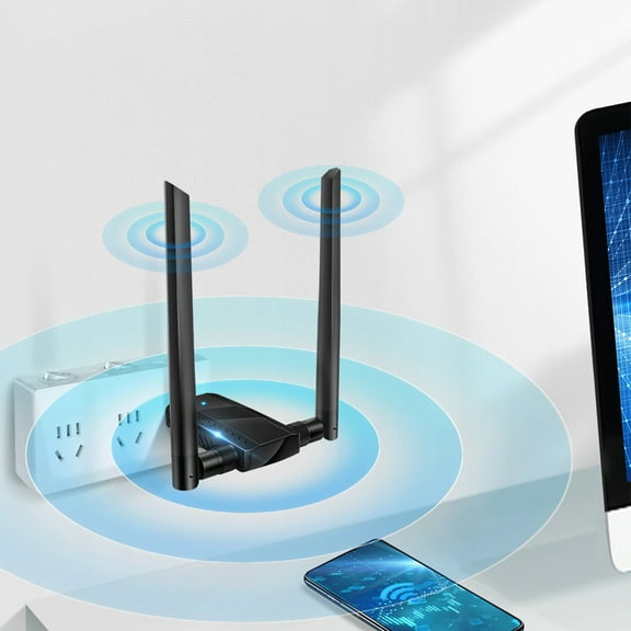 USB 300Mbps Wireless WiFi Repeater Signal Booster  Dual 5dBi Antennas, 2.4GHz Network Amplifier, Plug & Play, Wide Coverage, Supports WPA/WPA2 for Home or Office Use